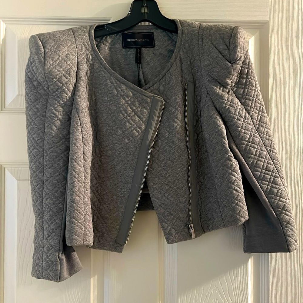 BCBG MAXAZRIA blazer with extended shoulder pads